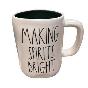 RAE DUNN Coffee Mug: "Making Spirits Bright" Cup Christmas Gift